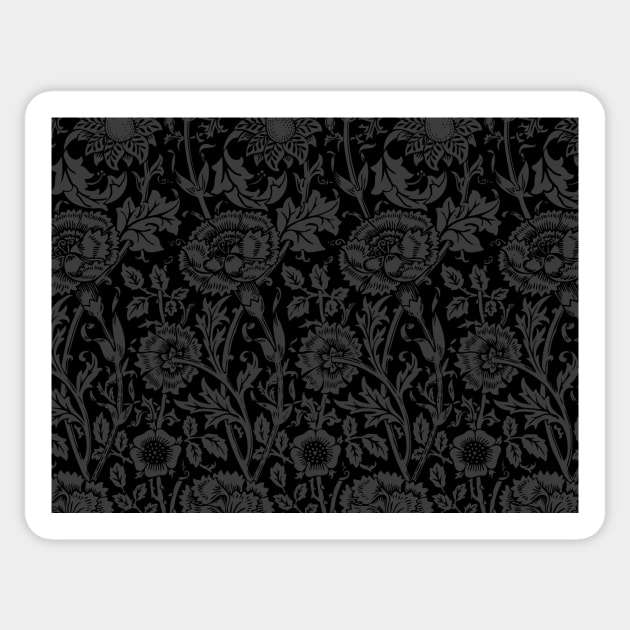 William Morris Floral Pattern Sticker by Eclectic At Heart